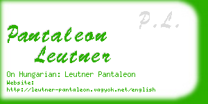 pantaleon leutner business card